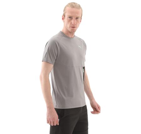 Puma Tech Pocket Tee Erkek T-Shirt Gri