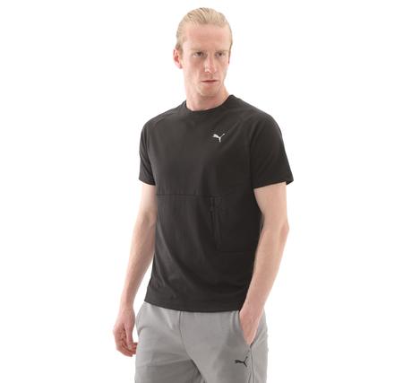 Puma Tech Pocket Tee Erkek T-Shirt Siyah