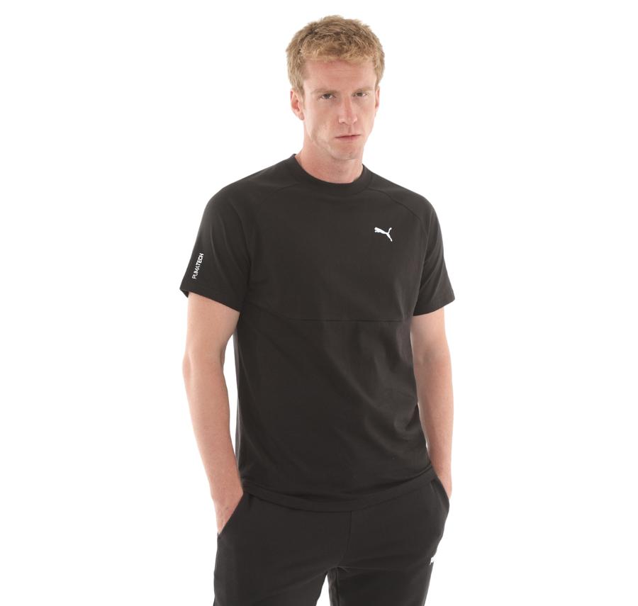 Puma Tech Tee Erkek T-Shirt Siyah Puma Tech Tee Erkek T-Shirt Siyah