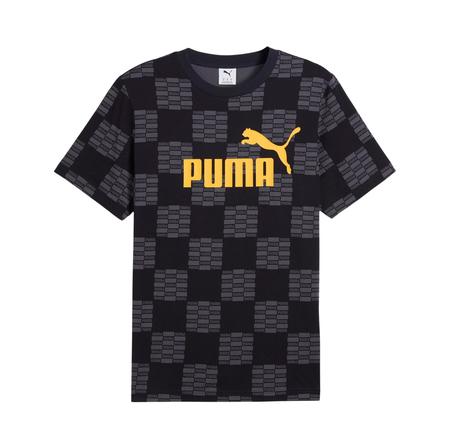 Puma Unıted Aop Tee Erkek T-Shirt Siyah