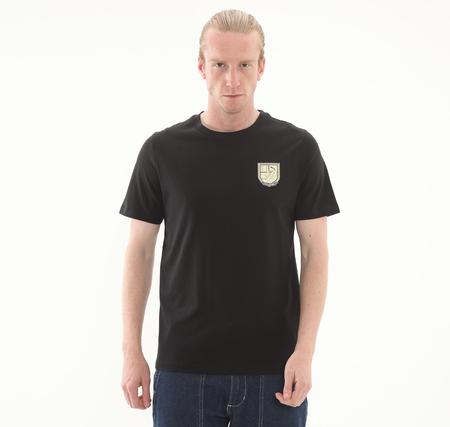 Puma Wardrobe Ess Graphic Tee Erkek T-Shirt Siyah