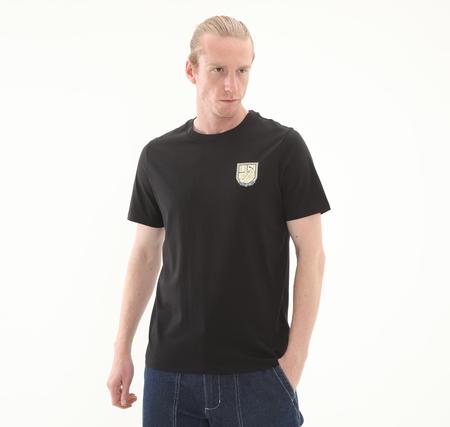 Puma Wardrobe Ess Graphic Tee Erkek T-Shirt Siyah