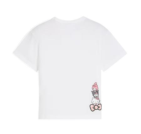 Puma X Hk & Fr Graphic Tee Çocuk T-Shirt Beyaz