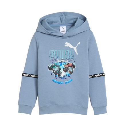 Puma X Hot Wheels Hoodie Çocuk Sweatshirt Gri
