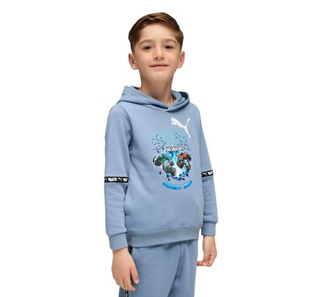 Puma X Hot Wheels Hoodie Çocuk Sweatshirt Gri