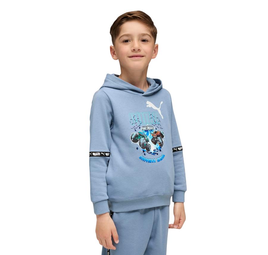 Puma X Hot Wheels Hoodie Çocuk Sweatshirt Gri Puma X Hot Wheels Hoodie Çocuk Sweatshirt Gri