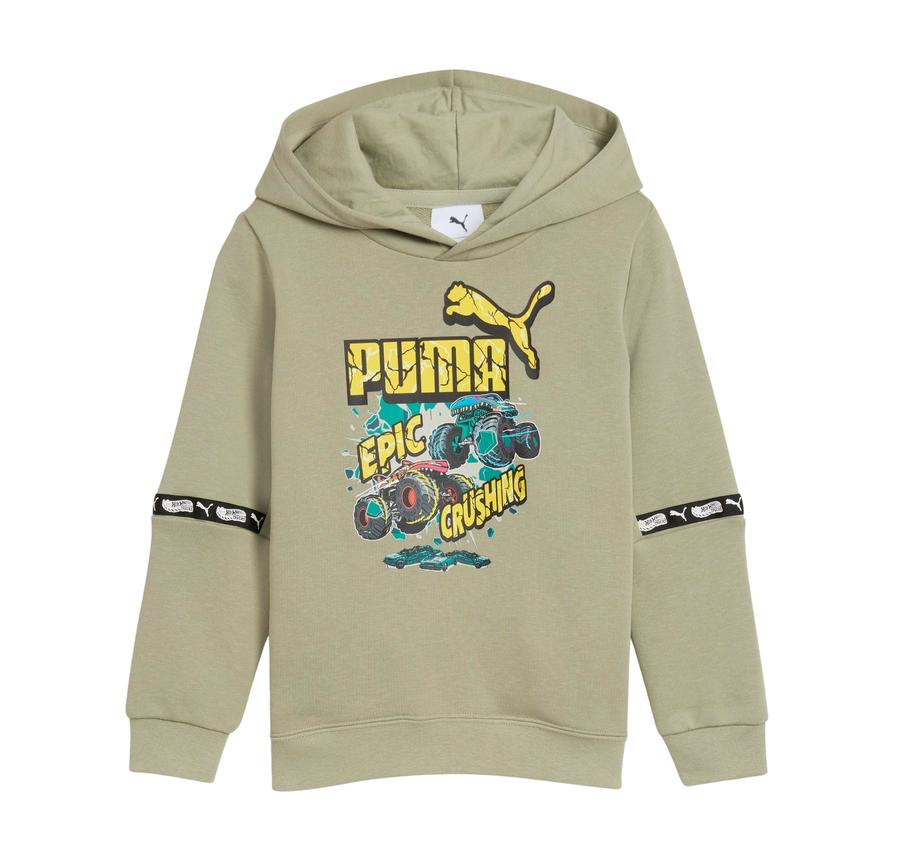 Puma X Hot Wheels Hoodie Çocuk Sweatshirt Haki Puma X Hot Wheels Hoodie Çocuk Sweatshirt Haki