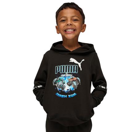 Puma X Hot Wheels Hoodie Çocuk Sweatshirt Siyah
