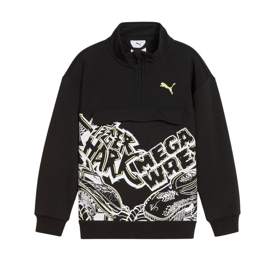 Puma X Hot Wheels Hz Crew Çocuk Sweatshirt Siyah Puma X Hot Wheels Hz Crew Çocuk Sweatshirt Siyah
