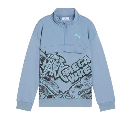 Puma X Hot Wheels Hz Crew Çocuk Sweatshirt Mavi