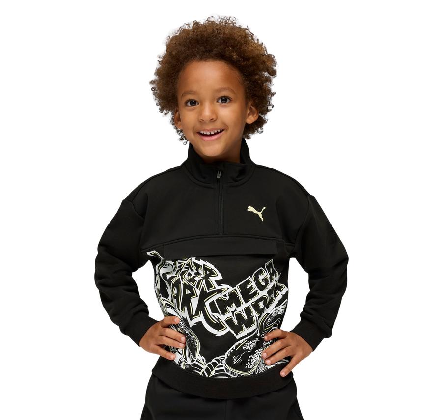 Puma X Hot Wheels Hz Crew Çocuk Sweatshirt Siyah Puma X Hot Wheels Hz Crew Çocuk Sweatshirt Siyah