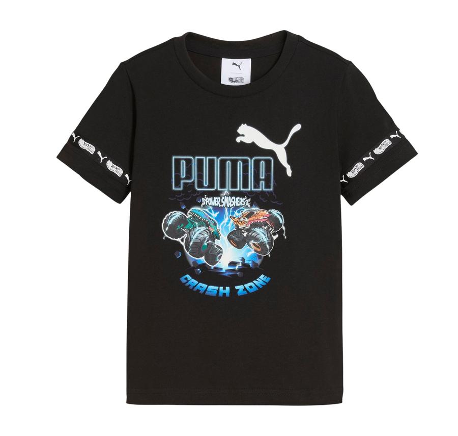 Puma X Hot Wheels Tee Çocuk T-Shirt Siyah Puma X Hot Wheels Tee Çocuk T-Shirt Siyah