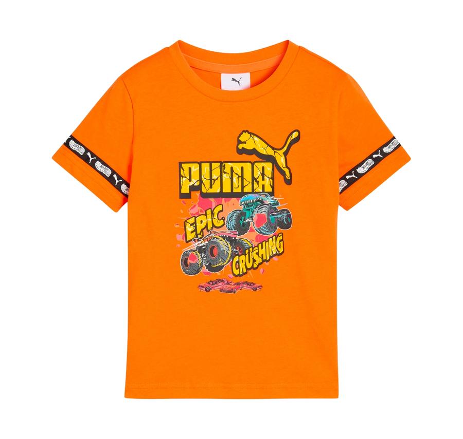 Puma X Hot Wheels Tee Çocuk T-Shirt Turuncu Puma X Hot Wheels Tee Çocuk T-Shirt Turuncu