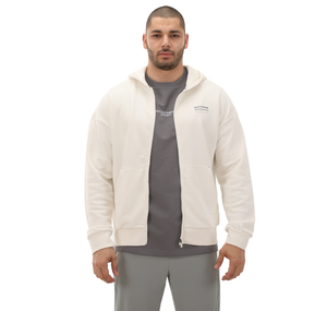 Skechers Essential M Full Zip Hoodie Sweatshirt Erkek Ceket Krem
