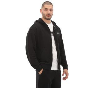 Skechers Essential M Full Zip Hoodie Sweatshirt Erkek Ceket Siyah