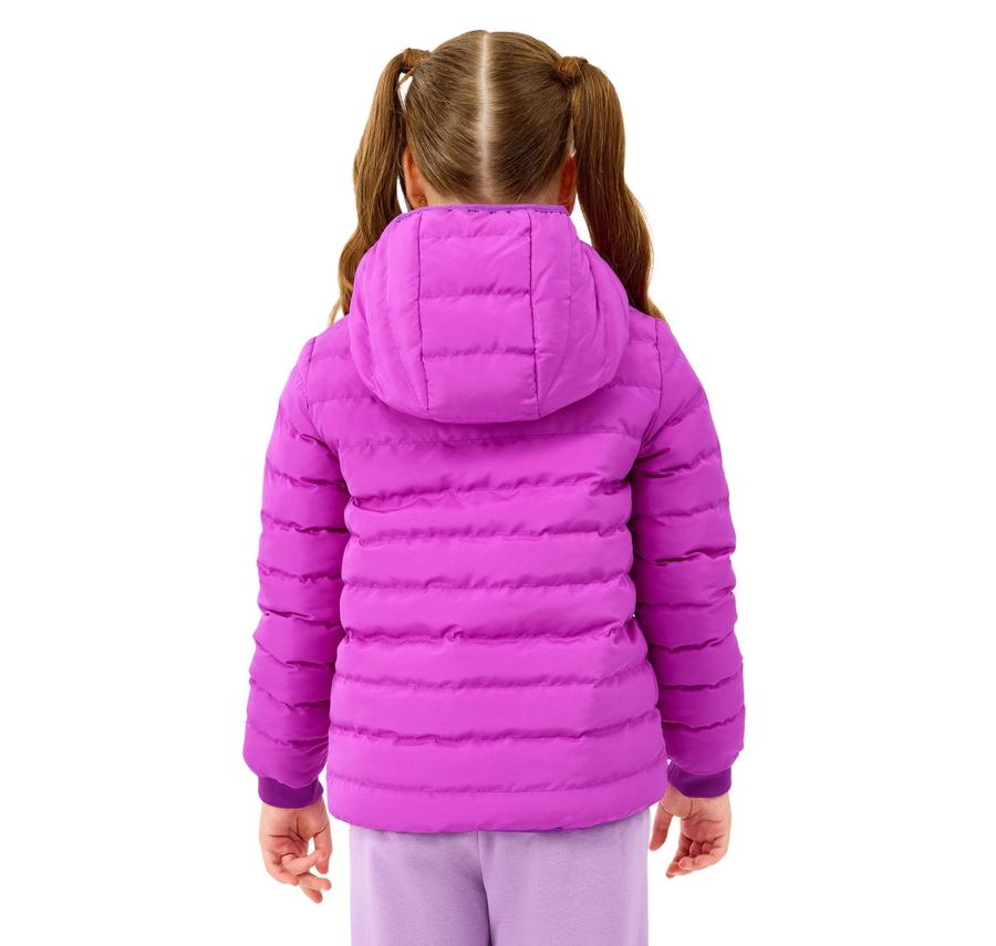 Skechers G Double Sided Puffer Jacket Çocuk Mont Pembe Skechers G Double Sided Puffer Jacket Çocuk Mont Pembe