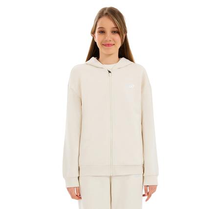 Skechers G Essentials Fullzip Hoodie Sweatshirt Çocuk Ceket Krem