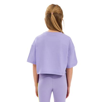 Skechers G Graphıc Tee Crop T-Shirt Çocuk T-Shirt Mor