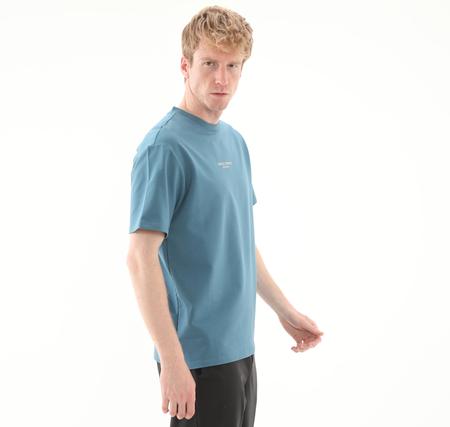 Skechers Graphic T-Shirt M Short Sleeve Erkek T-Shirt Mavi