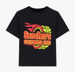 Skechers Graphic Tee B Short Sleeve Çocuk T-Shirt Siyah