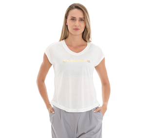 Skechers Graphic Tee W Crew Neck T-Shirt Kadın T-Shirt Beyaz