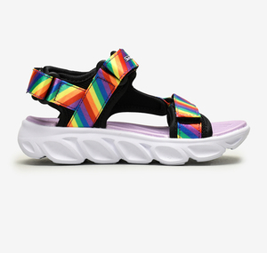 Skechers Hypno-Flash - Raınbow Lıghts Çocuk Sandalet Siyah