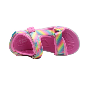 Skechers Hypno-Flash - Raınbow Lıghts Çocuk Sandalet Pembe