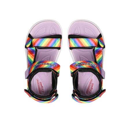 Skechers Hypno-Flash - Raınbow Lıghts Çocuk Sandalet Siyah