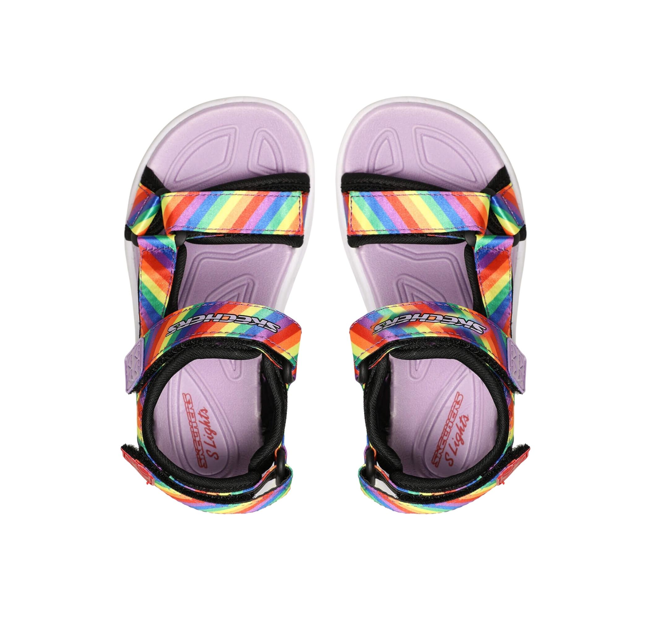 Детские сандали Skechers Hypno-Flash Rainbow Lights Sandalet