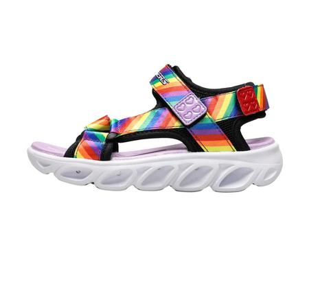Skechers Hypno-Flash - Raınbow Lıghts Çocuk Sandalet Siyah