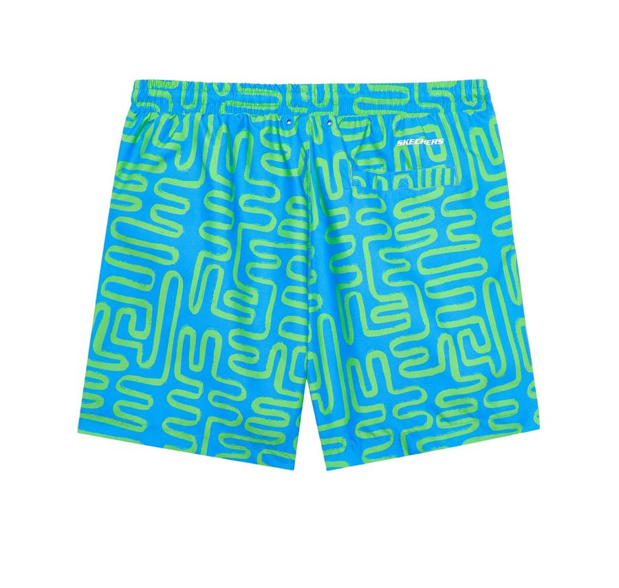 Skechers M 5 Inch Allover Print Swimshort Erkek Mayo Yeşil Skechers M 5 Inch Allover Print Swimshort Erkek Mayo Yeşil