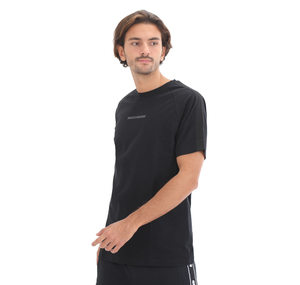 Skechers M Branded Stripe T-Shirt Erkek T-Shirt Siyah