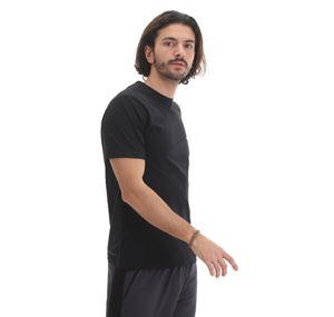 Skechers M Chest Logo T-Shirt Erkek T-Shirt Siyah