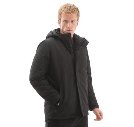 Skechers M Coated Jacket Erkek Siyah