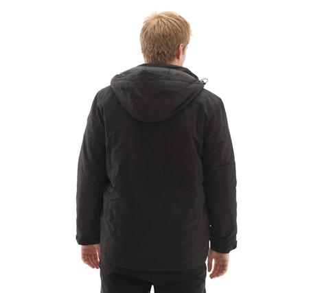 Skechers M Coated Jacket Erkek Siyah