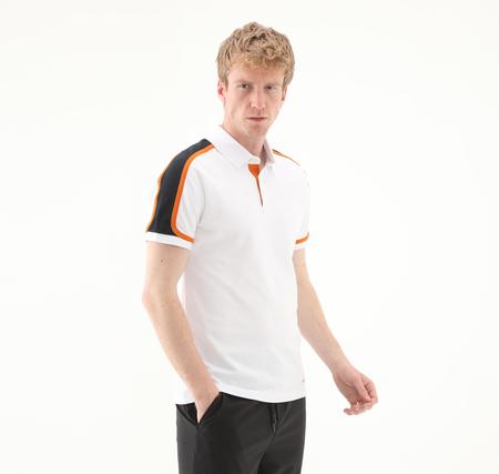 Skechers M Color Block Polo Erkek T-Shirt Beyaz