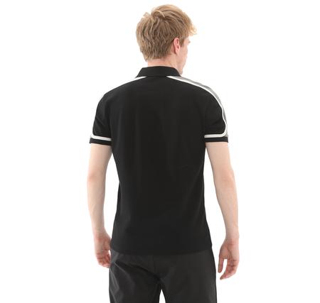 Skechers M Color Block Polo Erkek T-Shirt Siyah