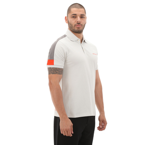 Skechers M Colorblock Polo T-Shirt Erkek T-Shirt Beyaz