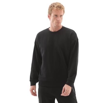 Skechers M Essential Crewneck Sweatshirt Erkek Sweatshirt Siyah Skechers M Essential Crewneck Sweatshirt Erkek Sweatshirt Siyah