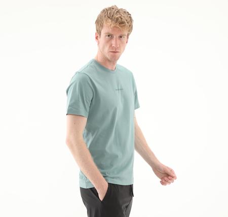 Skechers M Essential T-Shirt Erkek T-Shirt Yeşil