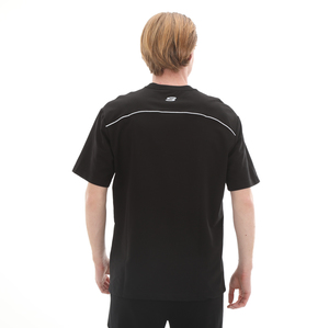Skechers M Graphic Tee Reflect Logo Oversize T-Shirt Erkek T-Shirt Siyah