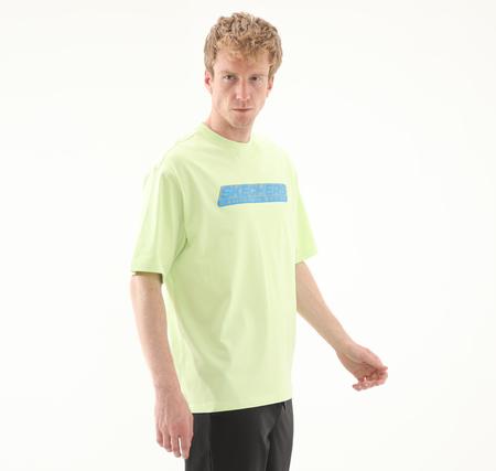 Skechers M Heavyweight Graphic Tee T-Shirt Erkek T-Shirt Yeşil