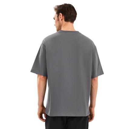 Skechers M Heavyweight Graphic Tee T-Shirt Erkek T-Shirt Gri