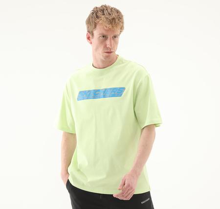 Skechers M Heavyweight Graphic Tee T-Shirt Erkek T-Shirt Yeşil