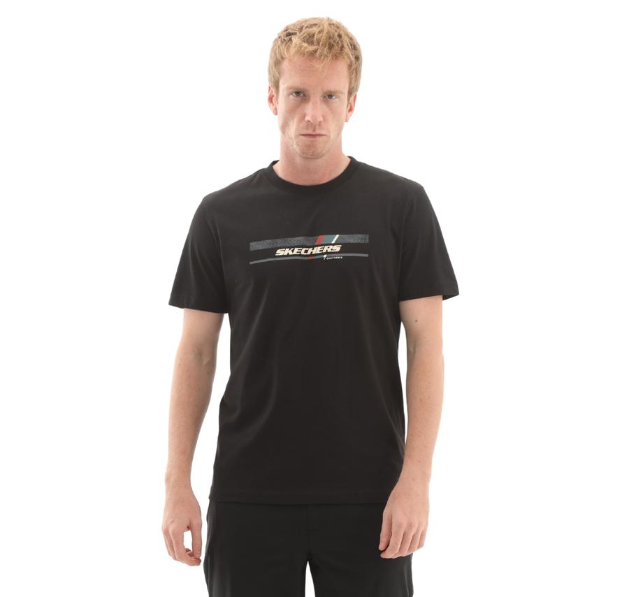 Skechers M Light Fabrict-Shirt Erkek T-Shirt Siyah Skechers M Light Fabrict-Shirt Erkek T-Shirt Siyah