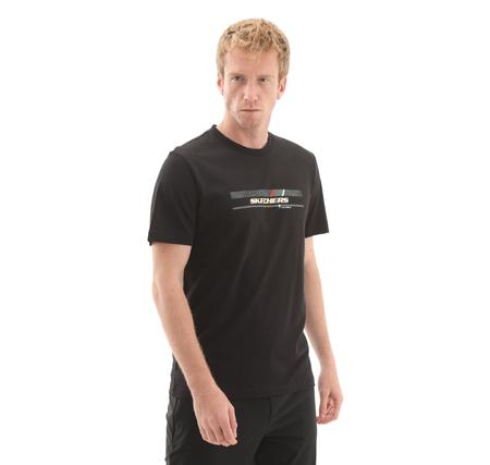 Skechers M Light Fabrict-Shirt Erkek T-Shirt Siyah Skechers M Light Fabrict-Shirt Erkek T-Shirt Siyah