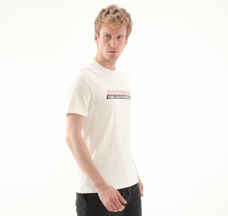 Skechers M Lightweight Graphic Tee T-Shirt Erkek T-Shirt Beyaz
