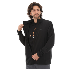 Skechers M Micro Collection Full Zip Jacket Erkek Ceket Siyah