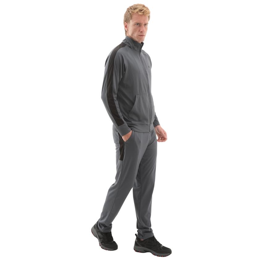 Skechers M Micro Essential Suit Erkek Eşofman Takımı Gri Skechers M Micro Essential Suit Erkek Eşofman Takımı Gri