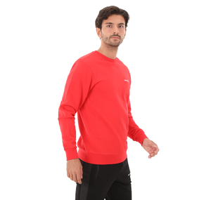 Skechers M New Basics Crew Neck Sweatshirt Erkek Sweatshirt Kırmızı